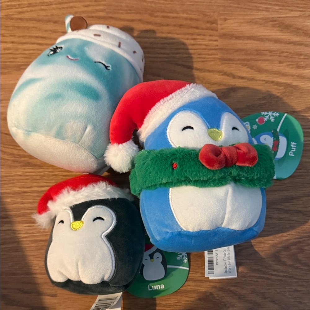 Squishmallows Christmas Penguins and Java cup - Picture 4 of 6